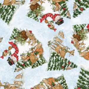 Christmas Tossed Snowmen and Animals SPR74488-6470715 Susan Winget